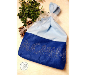 Stickdatei - Schneemann Alphabet Buchstabe U